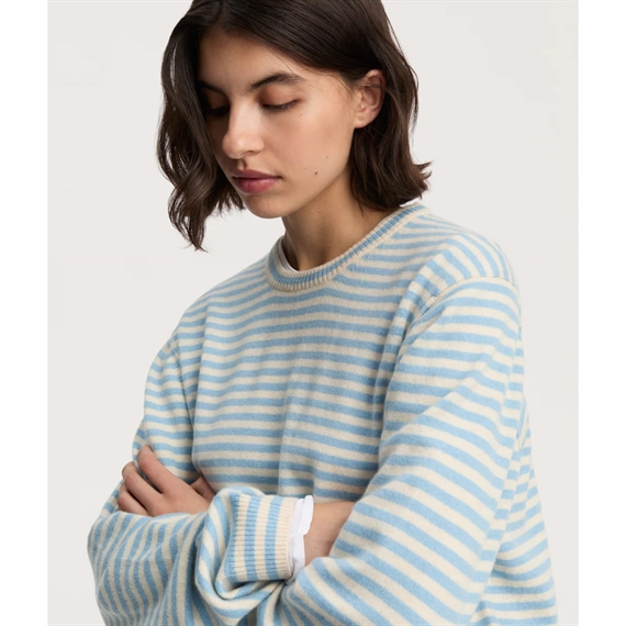 Aiayu Leonardo II Sweater, Mix Opal Blue 